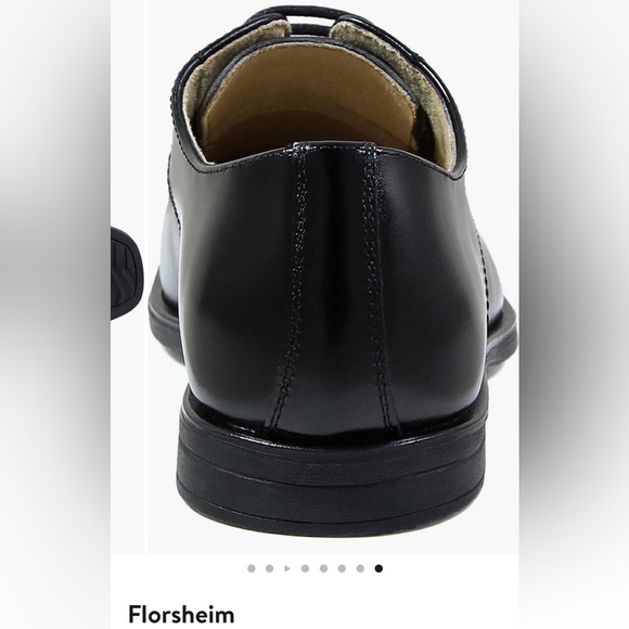 New Florsheim Big kid size 7‎ midtown plain Oxford black dress shoes - Picture 2 of 9